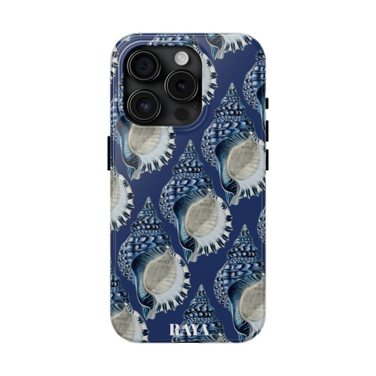 Summer Blue Shell Print