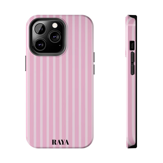 Vintage Pink Stripe Print