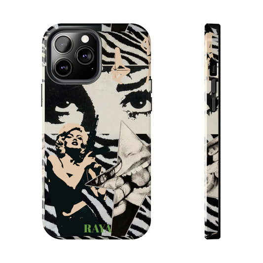 Y2k Black And White Zebra Print